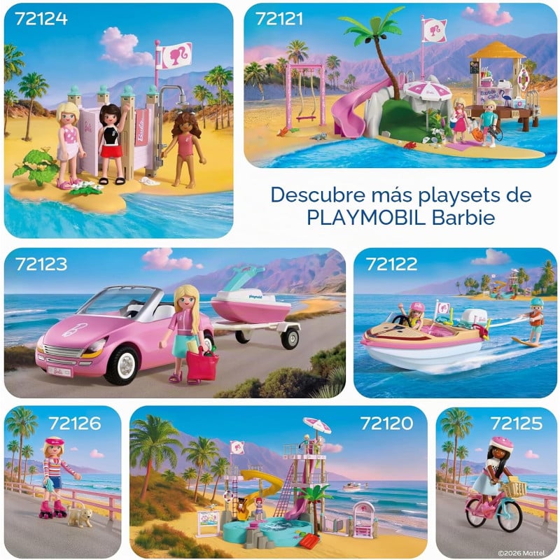 Playmobil X Barbie Malibu Con Patines Y Perrito 72126