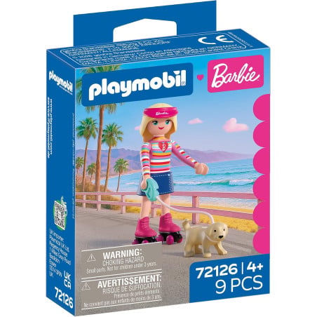 Playmobil X Barbie Malibu Con Patines Y Perrito 72126