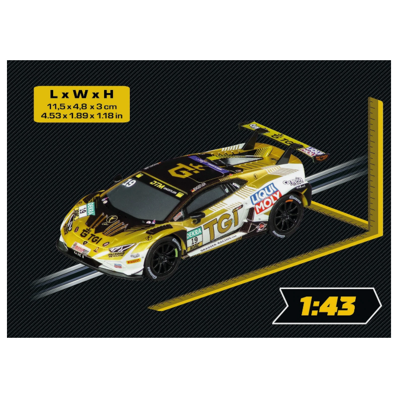 Coche Carrera GO Lamborghini Huracán GT3 EVO2 Nº19 1:43
