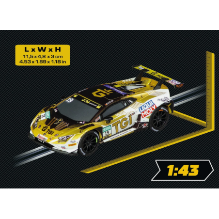 Coche Carrera GO Lamborghini Huracán GT3 EVO2 Nº19 1:43