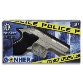 PISTOLA POLICIA 8 TIROS PLATA