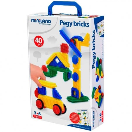 PEGY BRICKS 40 PCS. MALETA