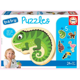 PUZZLE BABY ANIMALES TROPICALES