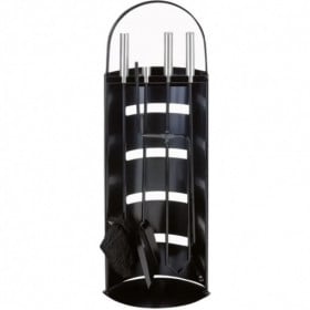 SET DE CHIMENEA 5 PZS NEGRO 2