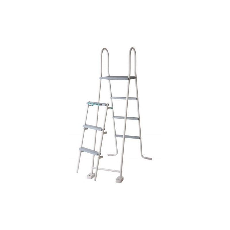 Escalera De Seguridad Gre 2x3 Peldaños De Acero Galvanizado