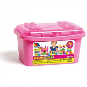 Cubeta 35 Piezas Rosa
