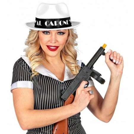 SOMBRERO AL CAPONE BLANCO EN FIELTRO