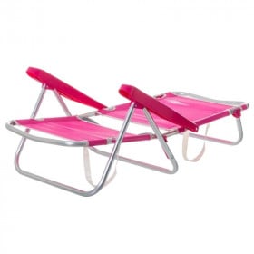 SILLA ALUMINIO 4 POSICIONES ROSA 2