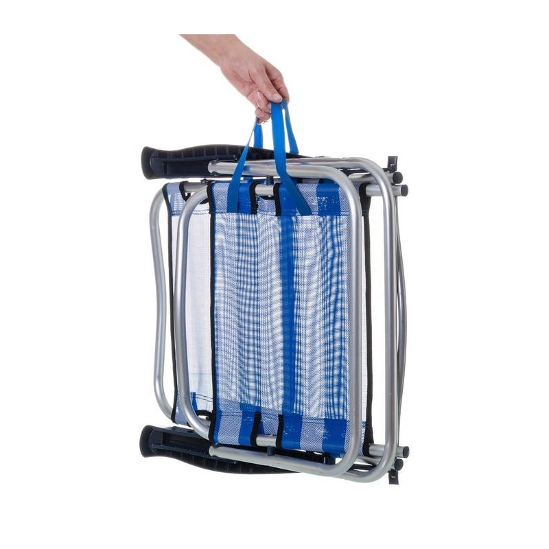 Silla 4 Posiciones Playa Alum/Text 61x47