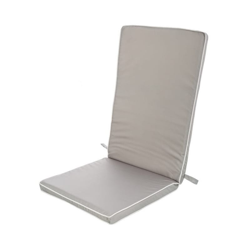 COJIN SILLA RESPALDO ALTO GRIS EXTERIOR