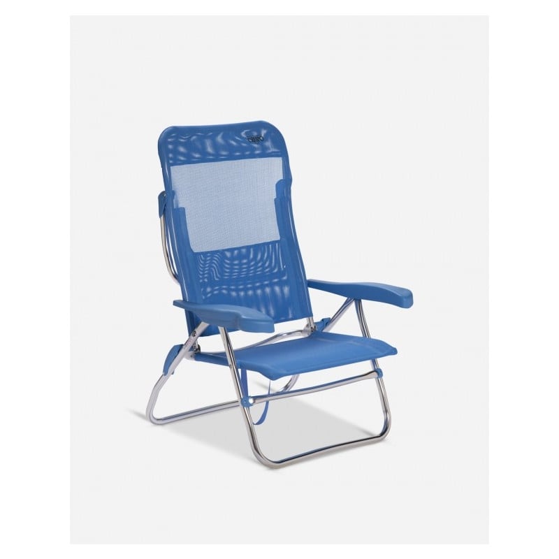 SILLA ALUMINIO PLAYA 7 POS.ALTA 