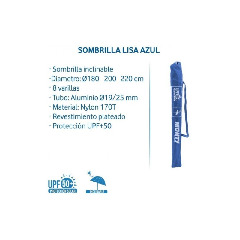 SOMBRILLA PROTECCON SOLAR UPF +50 200CM