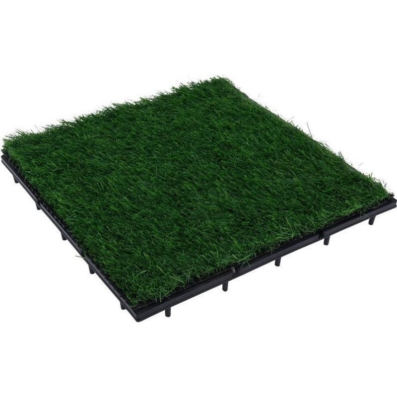 SET 9 PZAS CESPED 30X30CM SUELO