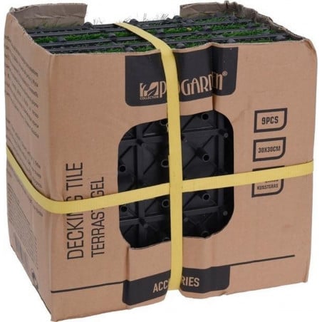 SET 9 PZAS CESPED 30X30CM SUELO