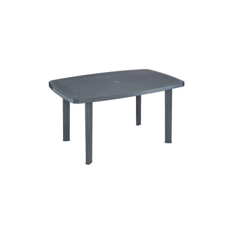MESA OVAL FARO 140X90CM GRIS