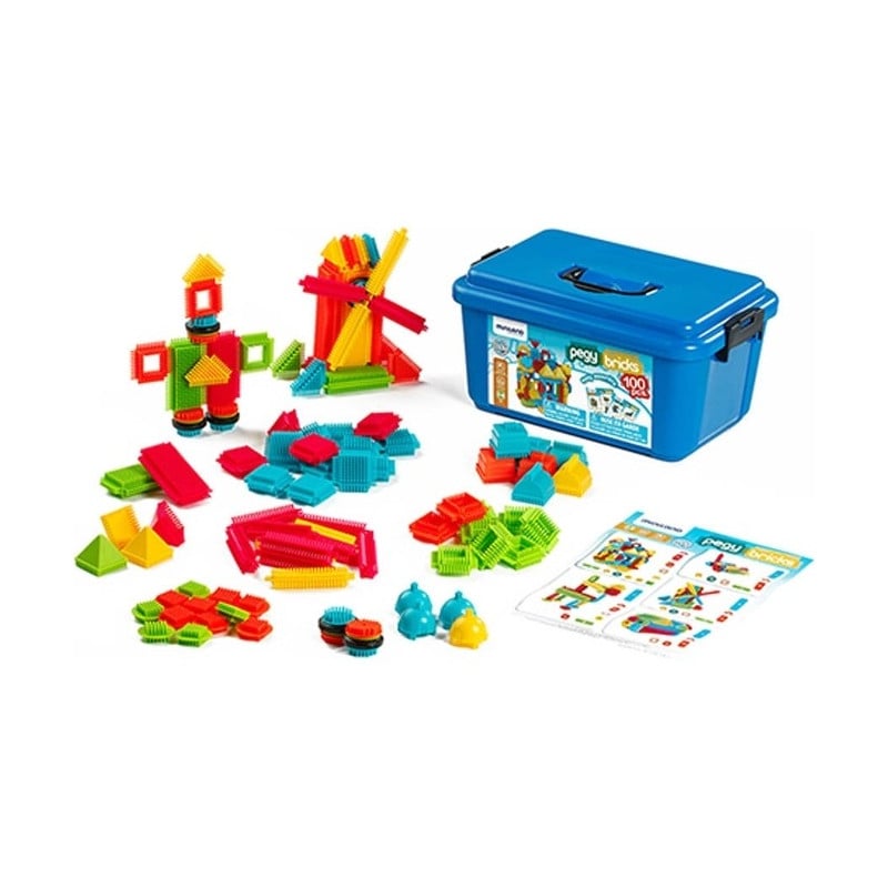 PEGY BRICKS 94 PIEZAS CONTENEDOR