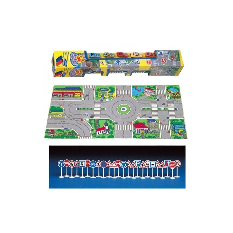 Tapiz 5 Coches + 30 Señales