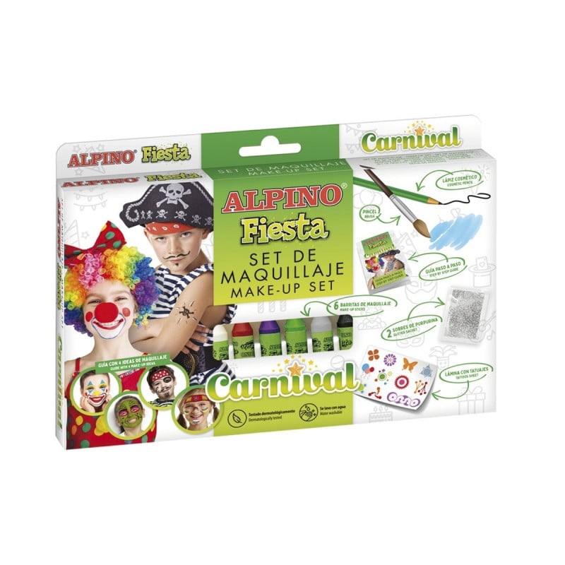 SET CARNIVAL 6UD 5GR MAQUILLAJE FIESTA