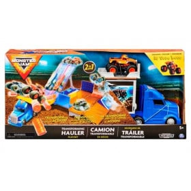 MONSTER JAM TRAILER TRANSFORM