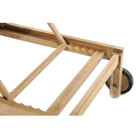 TUMBONA TECA 200X65X33 RECLINABLE NATURA 2