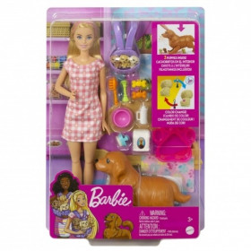 BARBIE CON SUS MASCOTAS