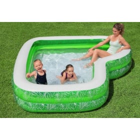 PISCINA HINCHABLE TROPICAL 231X231X51 CM 2