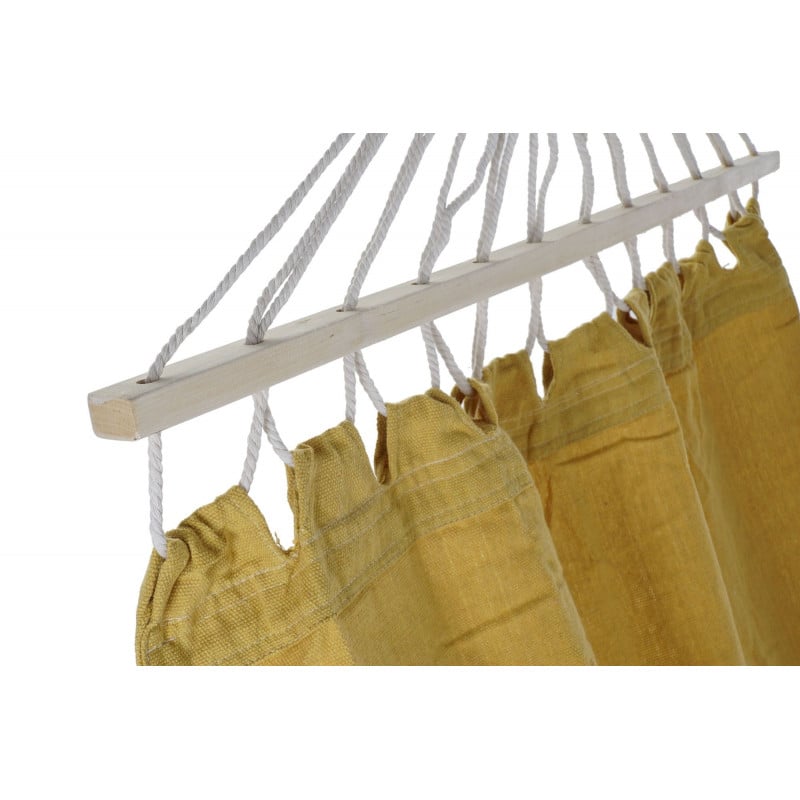HAMACA FLECOS MOSTAZA 274X80 CM