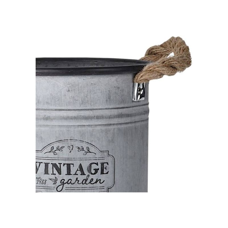 SET 2 MACETEROS C/CUERDA ZINC