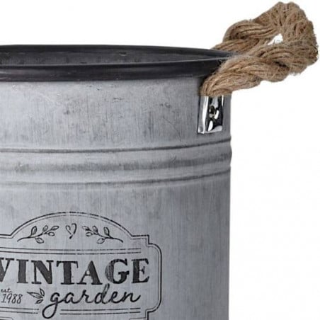 SET 2 MACETEROS C/CUERDA ZINC