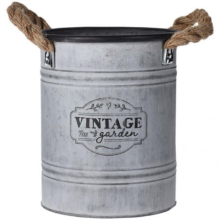 SET 2 MACETEROS C/CUERDA ZINC