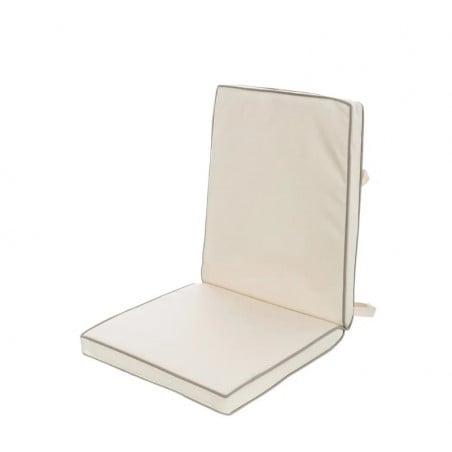 COJIN SILLA RESPALDO BAJO CREMA 90X40X4 