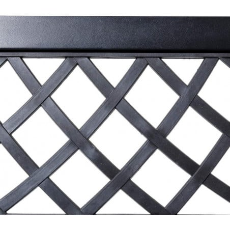 BANCO JARDIN VIKO ACERO NEGRO