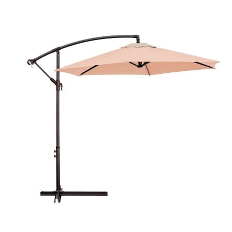 PARASOL EXCENTRICO ALUMINIO BEIGE 270 C