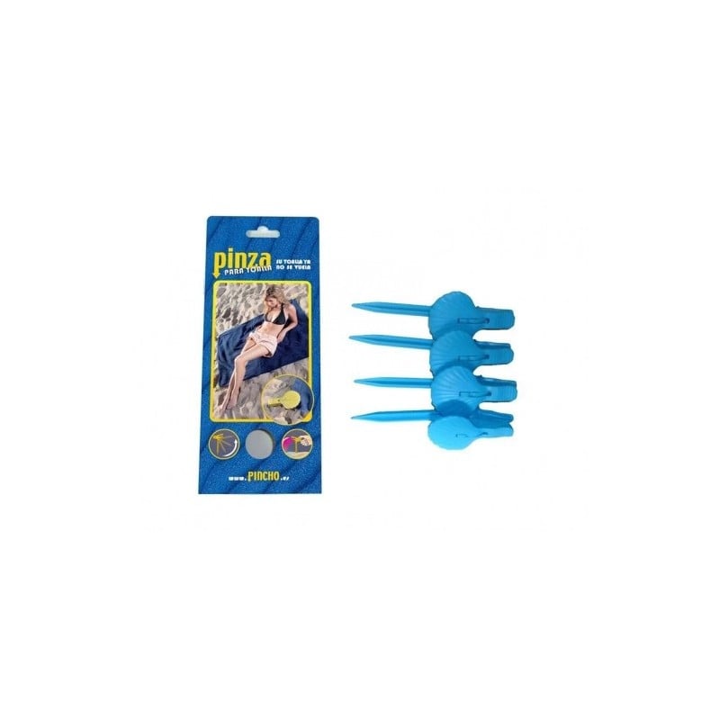 4 PINZAS PARA TOALLA