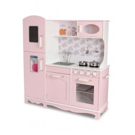 COCINA DE MADERA  3 MODULOS ROSA 2