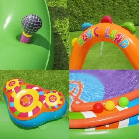 PISCINA INFLABLE DE JUEGOS SING SPLASH