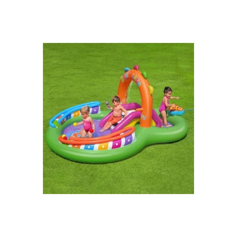 PISCINA INFLABLE DE JUEGOS SING SPLASH