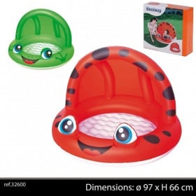 PISCINA INFLABLE CON TECHO 97X66CM 2