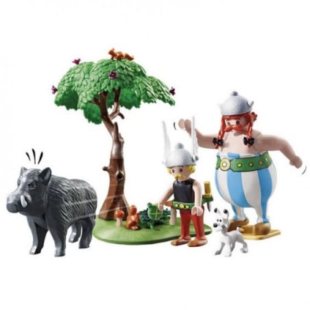 LA CAZA DEL JABALI PLAYMOBIL ASTERIX