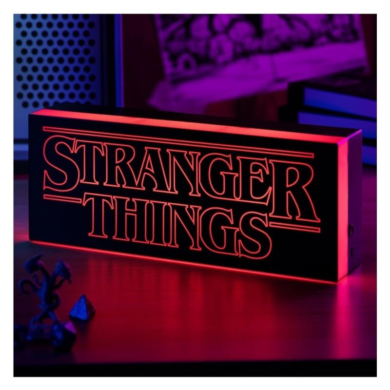 LAMPARA STRANGER THINGS LOGO RECTANGULO