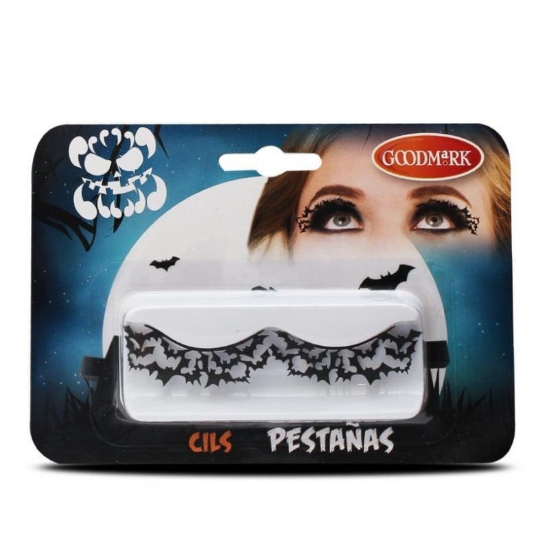 PESTAÑAS POSTIZAS HALLOWEEN CON MURCIELAGOS