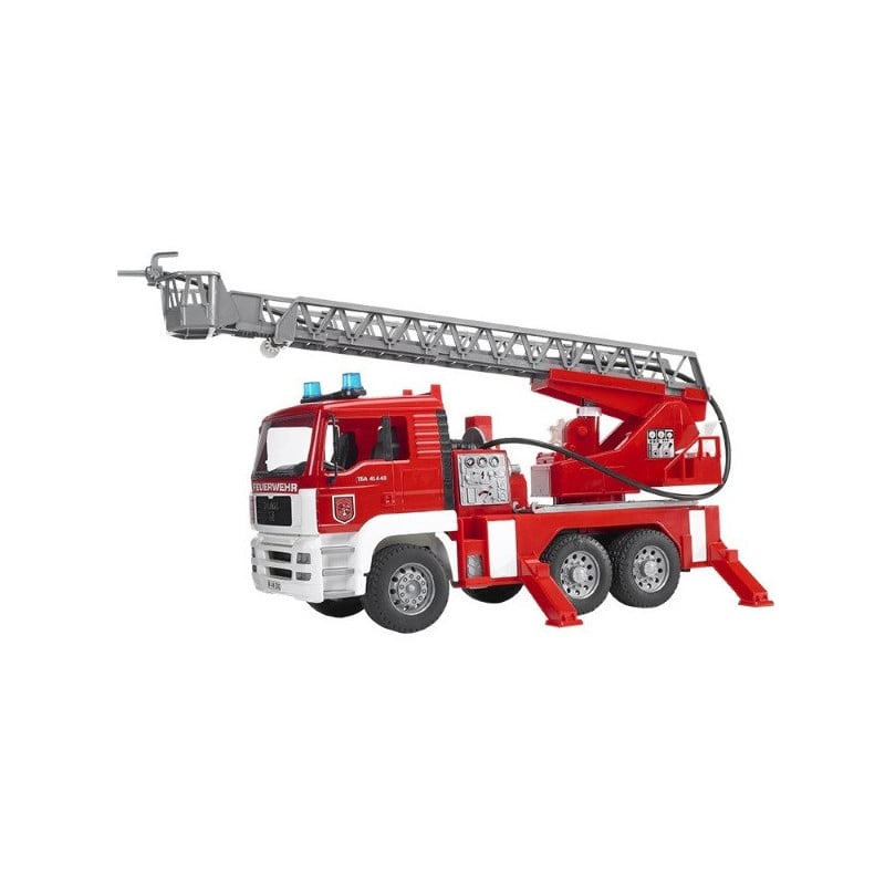 CAMION DE BOMBEROS MAN, CON GRAN ESCALER