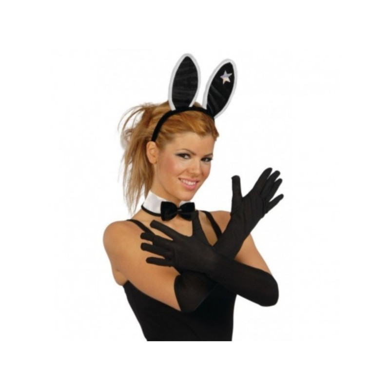 Par Guantes Negros 42 Cm