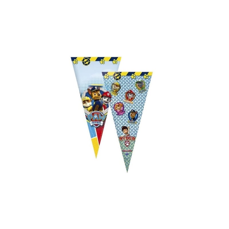 S/6 BOLSA CONO PLASTICO PATRULLA