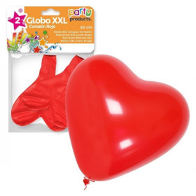 Globo XXL Corazón Rojo 2 Uds