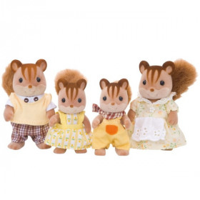 Sylvanian Families Familia Ardillas de La Nuez