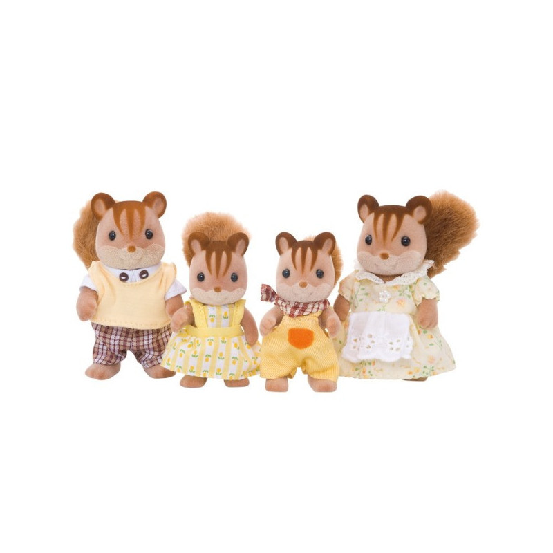 Sylvanian Families Familia Ardillas de La Nuez
