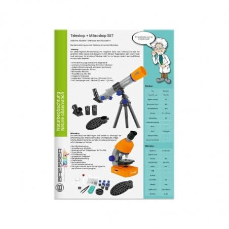 SET TELESCOPIO + MICROSCOPIO BRESSER