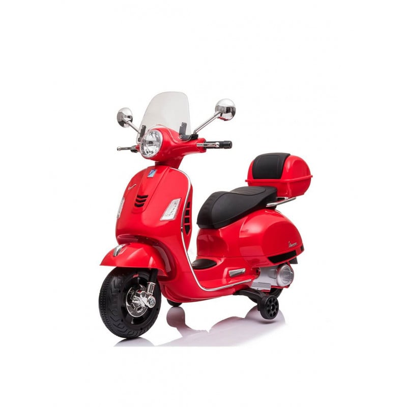 MOTO ELECTRICA VESPA ROJA 12 V 7AH C/MP3