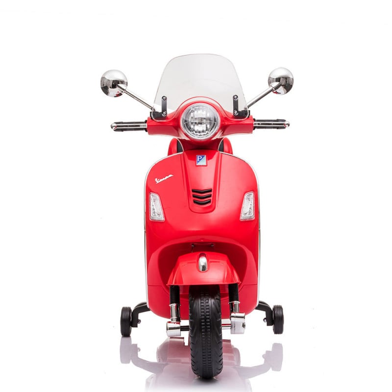 MOTO ELECTRICA VESPA ROJA 12 V 7AH C/MP3